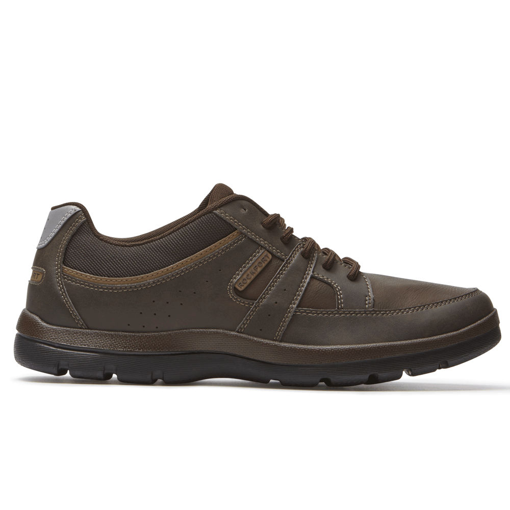 Tenis Rockport Homem Marrom - Get Your Kicks Blucher - 40159DKMF